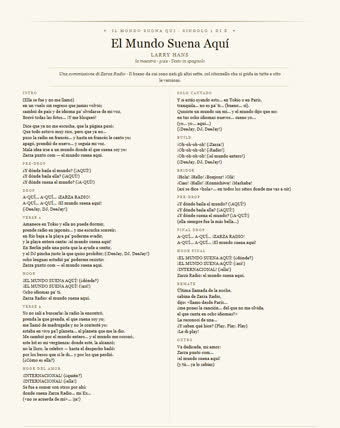 Il foglio di questo brano — El Mundo Suena Aquí