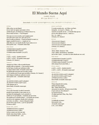 この曲のシート — El Mundo Suena Aquí